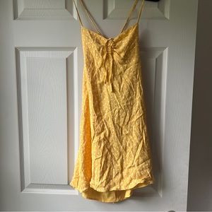 Forever 21 Yellow Polka Dot Summer Dress